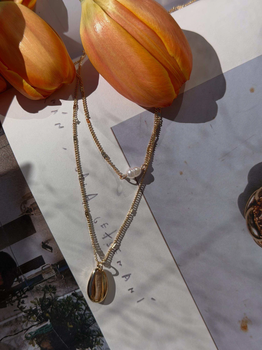 PEARL NECKLACE X2