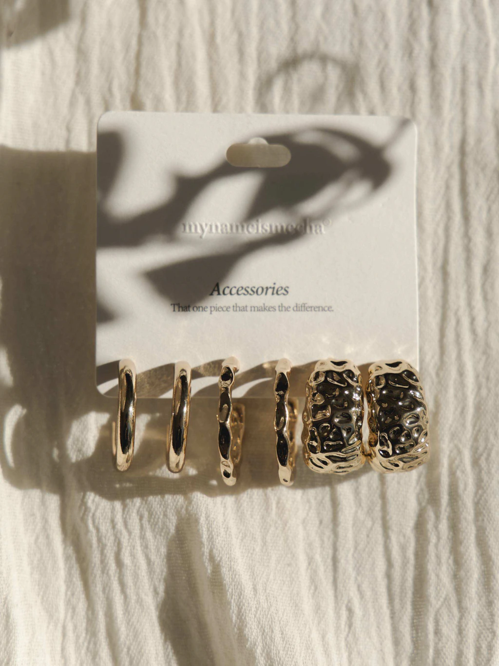 ORGANIC HOOPS EARRINGS