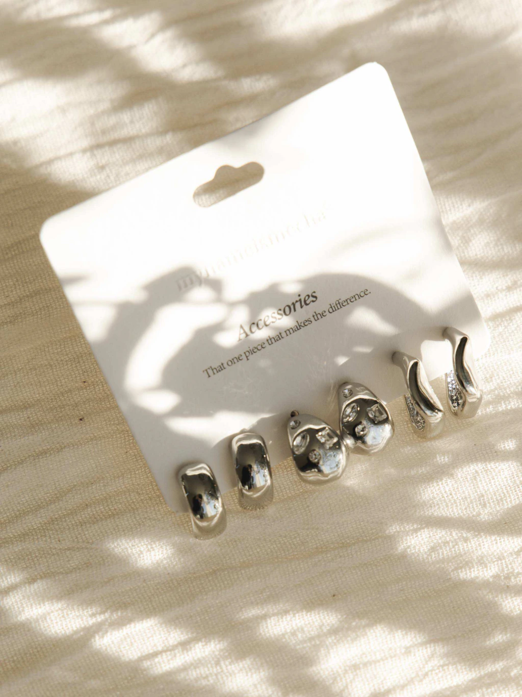 SILVER EARRINGS X3